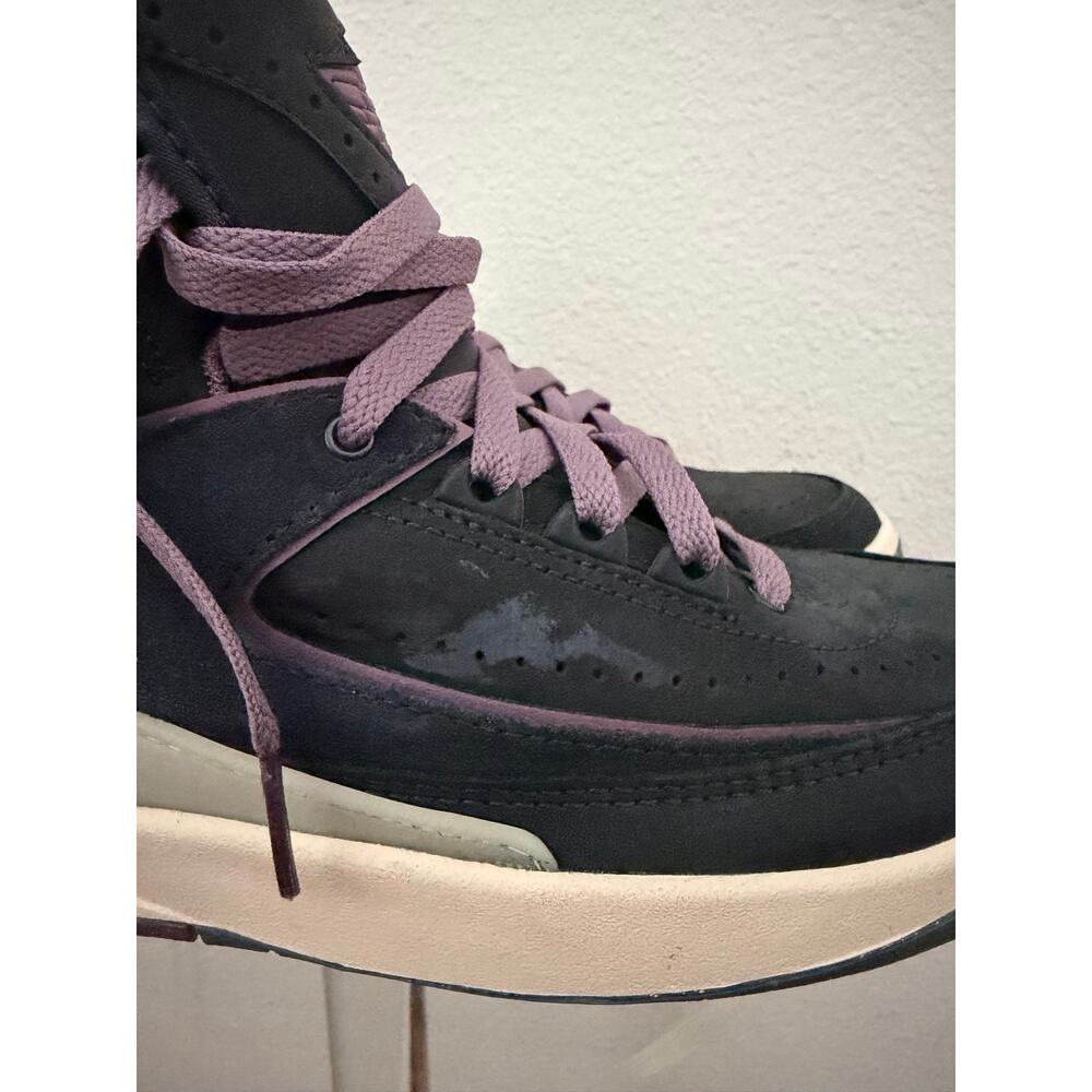 New women’s Nike Jordan 2 retro mauve noir sneakers sz 6.5 - Picture 6 of 9